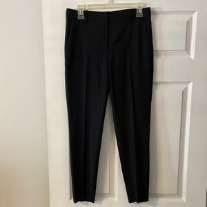 Theory Black Tailored Trousers size 2 inseam 27” waist 30” wool pants excellent